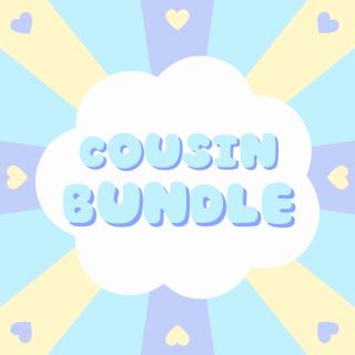 your cute cousin bundle by Squeezypeach