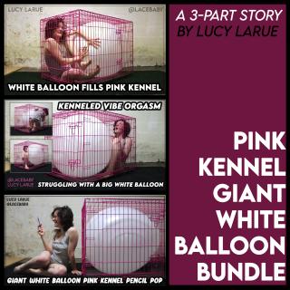 Pink Kennel Giant White Balloon Bundle bundle by Lucy LaRue