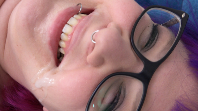 Masturbating with cum in my face video from Abby Strange