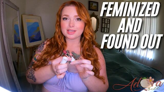 Caught Crossdressing SISSIFICATION FEMDOM GF video from Adora Bell