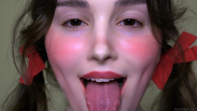 Tongue Out Eye-Contact video from Adulting