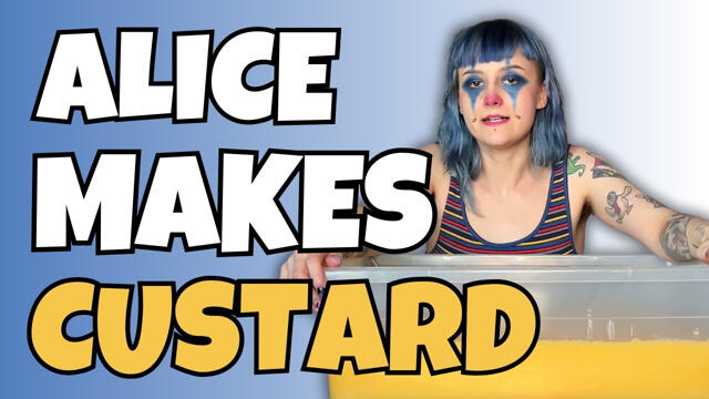 Alice Makes Custard video from Alice Bean