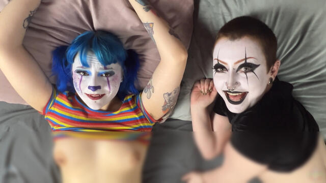 Clown Threeway POV video from Alice Bean