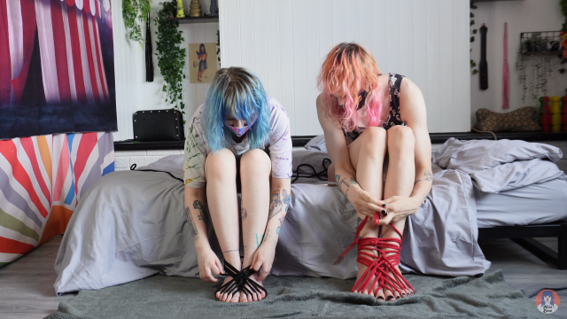 FEET TYING video from Alice Bean