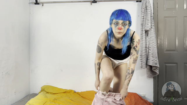 Plastic Panties Pee video from Alice Bean