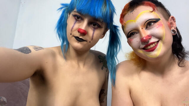 POV Clown Head Shaving video from Alice Bean