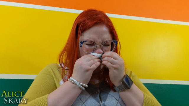 Blowing My Nose With A Wet Wipe video from Alice Skary