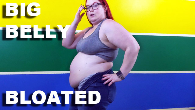 Oiling My Big Bloated Belly video from Alice Skary