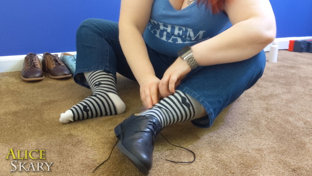Trying On Three New Pairs of Dress Shoes video from Alice Skary