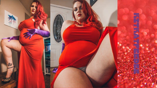 BBW Jessica Rabbit Strip Tease video from KinkyCurvyKat
