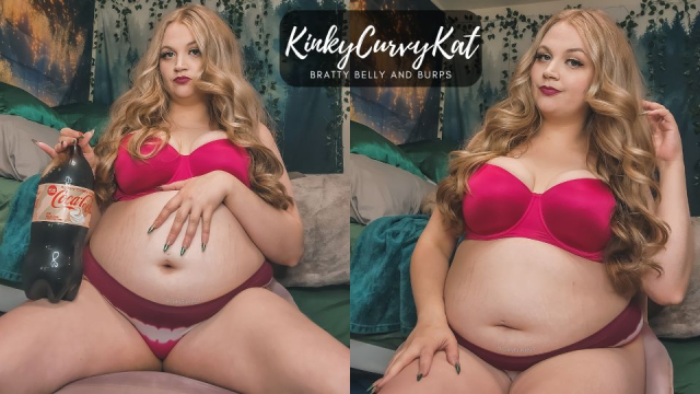 Bratty Belly and Burps video from KinkyCurvyKat