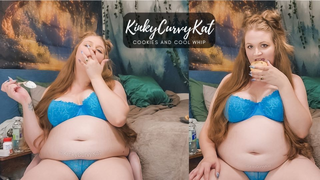 Cookies and Cool Whip video from KinkyCurvyKat
