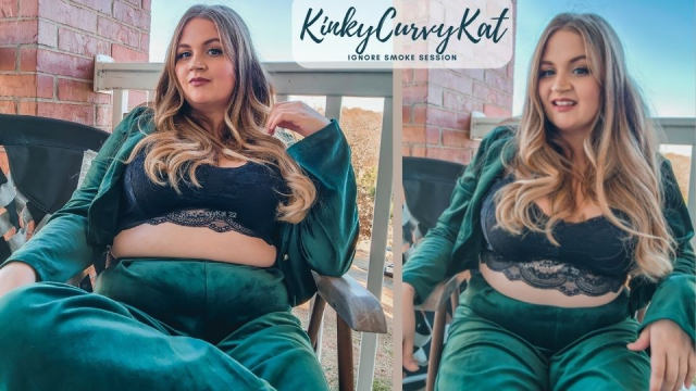 Ignore Smoke Session video from KinkyCurvyKat