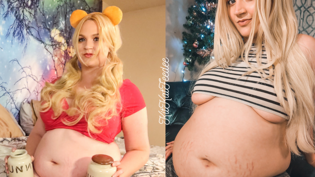 KitKatFeedee 2020 Weight Gain Compilation Part 10 video from KinkyCurvyKat