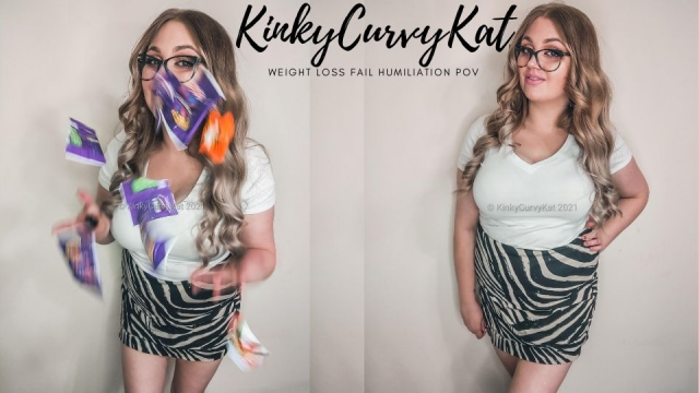 Weight Loss Fail Humiliation POV video from KinkyCurvyKat