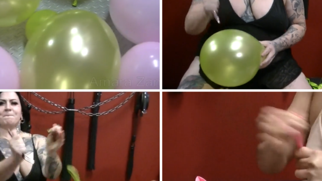 Dungeon Balloon Inflation and Fork POPS! video from Amara Zane