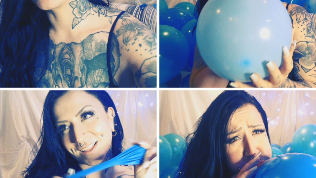 NON-POP 30+ Variety of Blue Balloons Played With video from Amara Zane