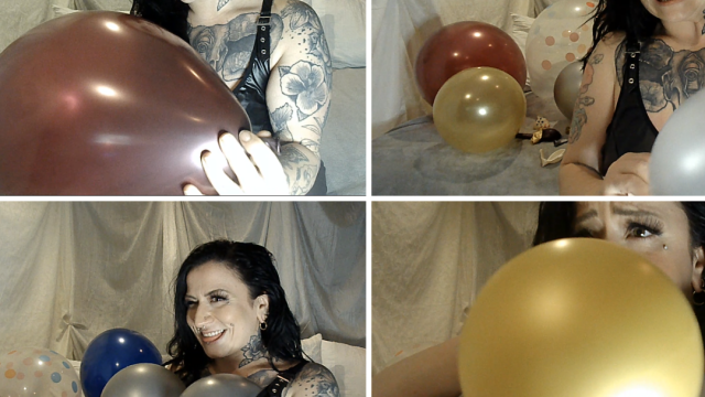 NON POP Balloons: Inflating Boobs, Stuffing, Squeaking video from Amara Zane