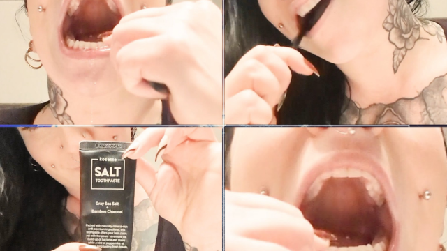 Thorough, Messy Toothbrushing With Manual and Electric Brushes video from Amara Zane