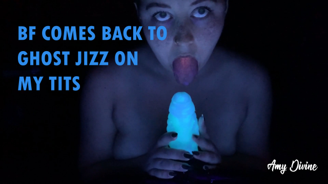 BF Comes Back to Ghost Jizz on My Tits video from Amy Asteroid