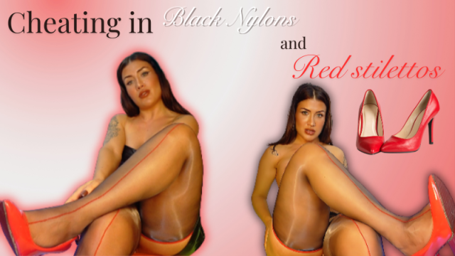 Cheating in Black Nylons and Red Stilettos video from AnittaGirl