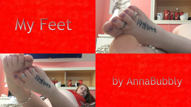 Feet video from AnnaBubbly