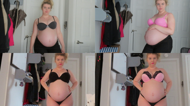 Pregnant Bra Modelling video from AnnaBubbly