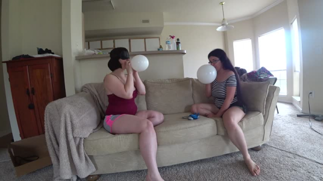 Ann and Raven fun with balloons 1920 x 1080p MP4 video from AnnSulu