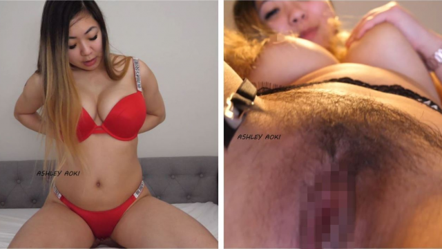 Lingerie Haul and Hairy Pussy Facesitting video from Ashley Aoki