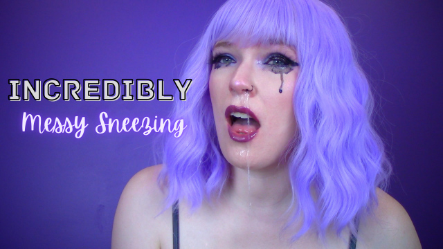 Incredibly Messy Sneezing video from AveryRaie