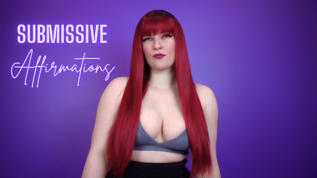 Submissive Affirmations video from AveryRaie