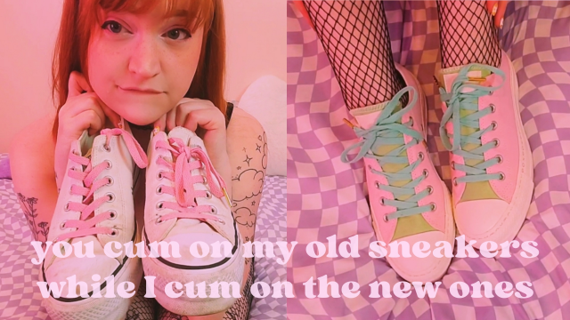 bratty sneaker fetish joi video from Squeezypeach