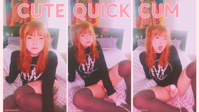 cute quick cum video from Squeezypeach
