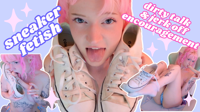 sneaker blowjob JOI video from Squeezypeach