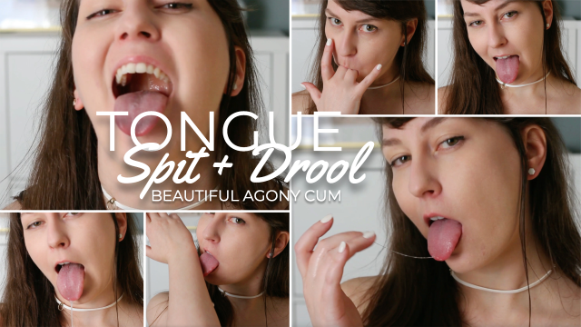 Tongue, Spit + Drooling Beautiful Agony Cum video from Bailee Blunt