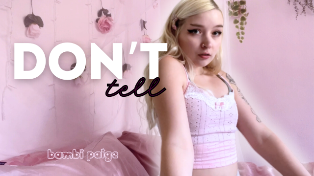 Don't Tell video from Bambi Paige