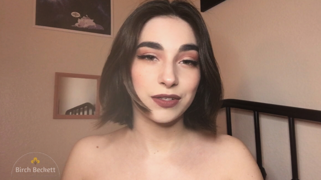 Sexy Brunette Encouraging JOI video from Birch Beckett