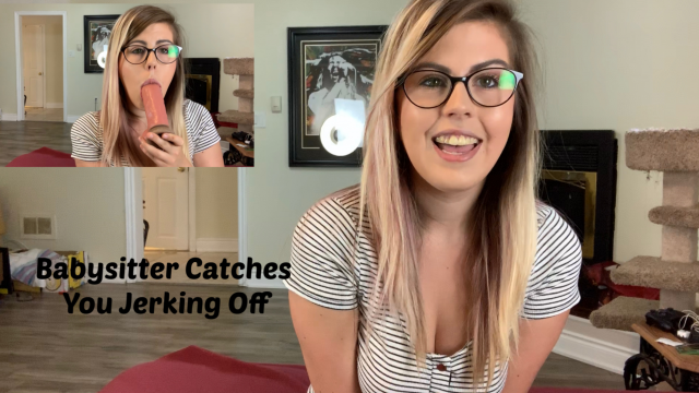 Babysitter Catches You Jerking Off video from Becca Brooks