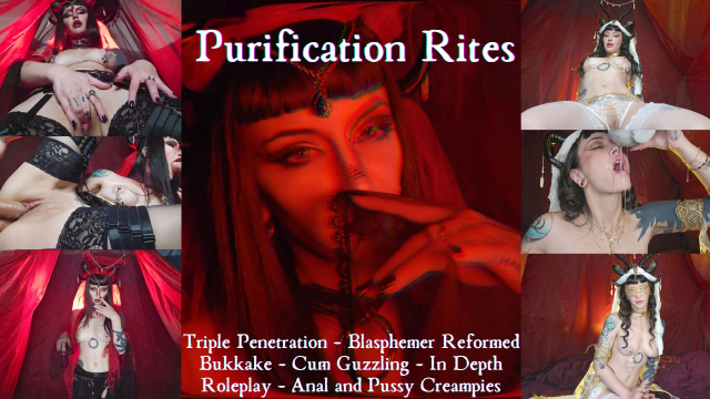 Purification Rites - Sex Crazed Demoness Becomes Holy Whore video from Lua Saturnii