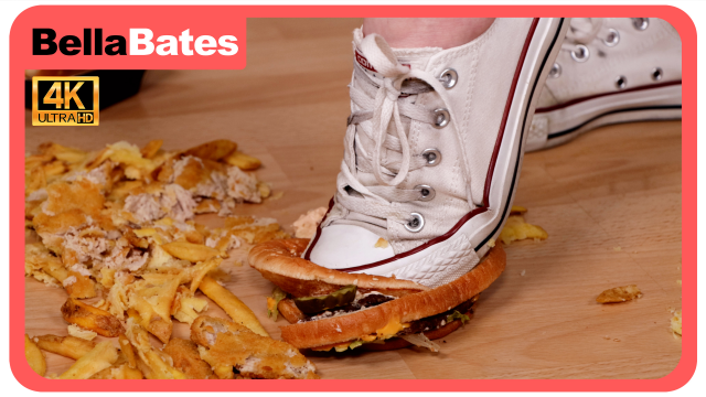 Converse Sneakers And Burger Meal Crush video from Bella Bates