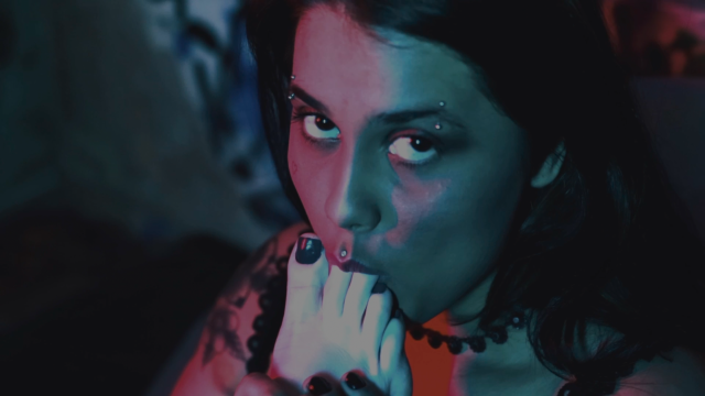 Lesbian Foot Worship & Ballet Boots video from Bia Roman