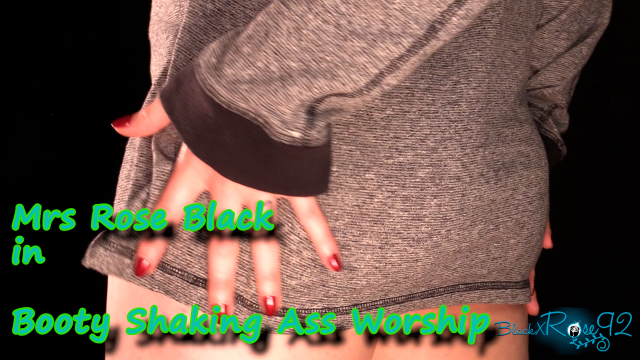 Booty Shaking Ass Worship video from BlackxRose92
