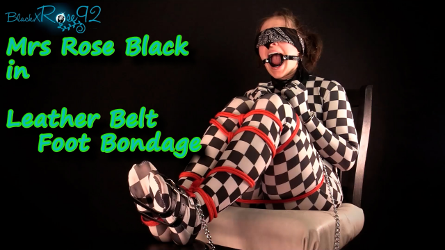 Leather Belt Foot Bondage video from BlackxRose92