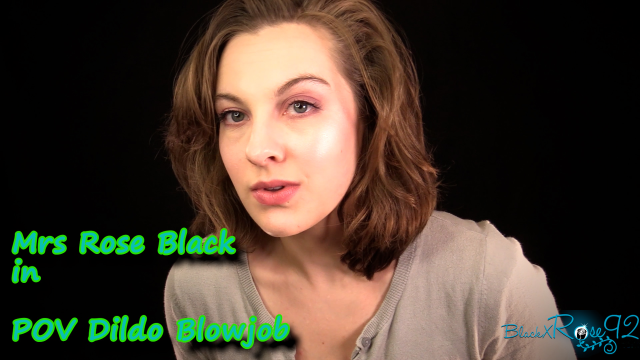 POV Dildo Blowjob video from BlackxRose92
