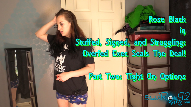Tight On Options: Part Two of Stuffed, Signed, and Struggling: Overfed Exec Seals the Deal! video from BlackxRose92