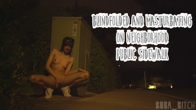 Blindfolded and Masturbating in Public video