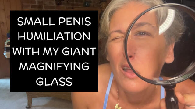 Humiliating Your Tiny Dick With My Giant Magnifying Glass video from Bootygirl229