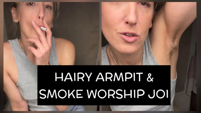 Worship My Stinky Hairy Armpits While I Smoke A Cigarette Goddess JOI video from Bootygirl229
