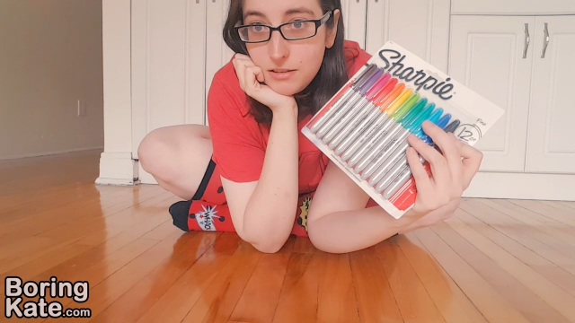 The Remastered Sharpie Challenge video from BoringKate