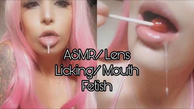 ASMR LENS LICKING & Mouth Fetish video from Brandie Graves